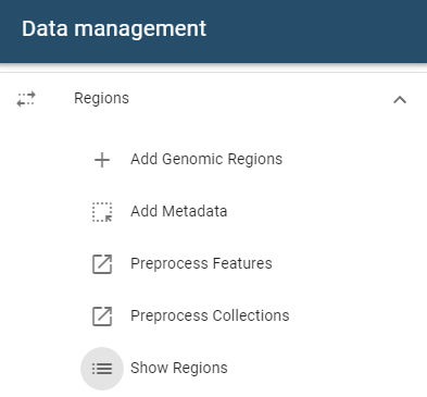 open dataset table